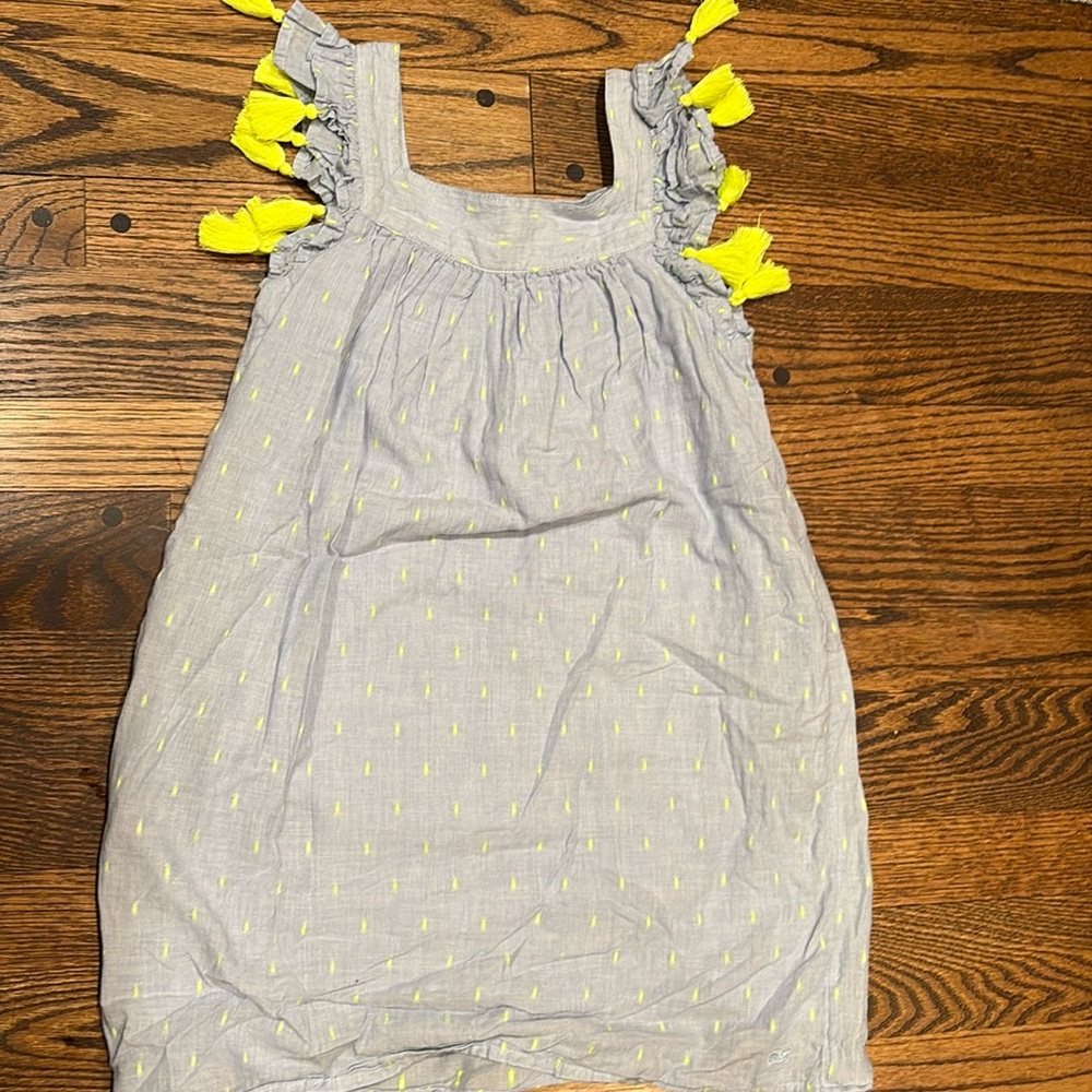 Vineyard Vines Chambray Tassel Dress